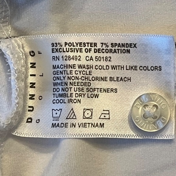 Dunning Golf Polo Men's Size Large Rose Hill Golf Club South Carolina - Picture 9 of 9